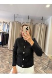 9812-60935 PULLU SİMLİ TRİKO HIRKA