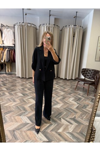 9903-2517576 PİLELİ BOL PAÇA PANTOLON