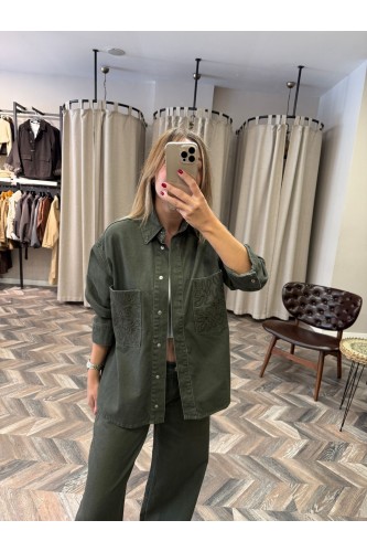 9900-2517555 CEP NAKIŞLI GABARDİN CEKET