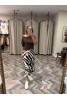 9933-7622 KAHVE ÇİZGİLİ SATEN VEREV ETEK