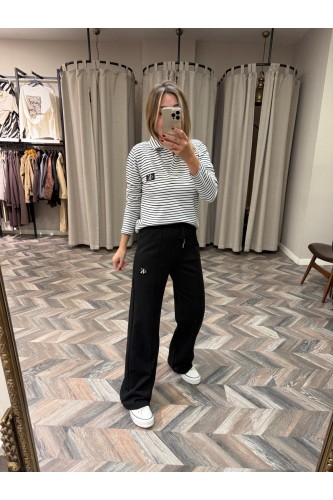 9913 CK POLO YAKA ÇİZGİLİ UZUNKOLLU