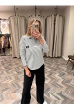 9913 CK POLO YAKA ÇİZGİLİ UZUNKOLLU