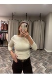 8416-31401 BÜZGÜLÜ KAYIK YAKA TOP