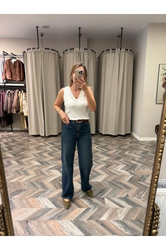 9940-25759 STRAIGHT LEG HIG WAIST PANTOLON