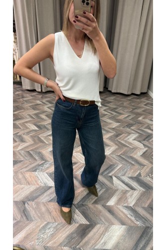 9940-25759 STRAIGHT LEG HIG WAIST PANTOLON