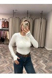 6540-5068 KOLU YIRTMAÇLI TSHIRT