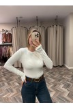 6540-5068 KOLU YIRTMAÇLI TSHIRT
