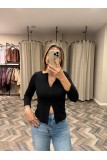 9809-31993 FERMUARLI UZUN KOLLU TOP