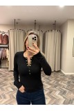 9045-16363 PATLI DÜĞMELİ TSHİRT