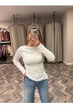 9882-32198 KAYIK YAKA UZUN KOLLU TOP
